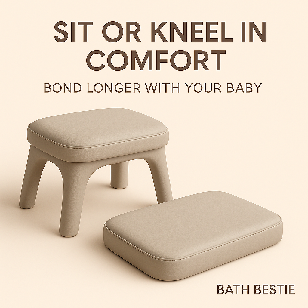 Bath Bestie (Pre-Order) – 2-in-1 Bath Stool & Kneeling Pad